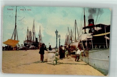 38245074 - Trieste / Triest / Trst Hafen Molo S. Carlo Triest (Trieste) 1918