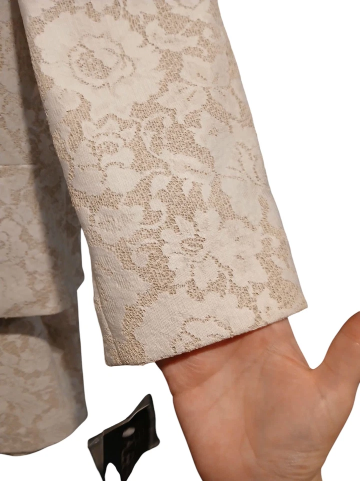 Albert Nipon белый кружевной слоновой кости костюм юбка блейзер комплект женщин 18 новый с Ярлыками - Изображение 4 из 4