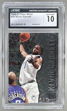 6140290049 Kevin Garnett 1996 Skybox Metal #58 CGC 10