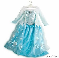 Disney Store Frozen Elsa Dress Official Costume 2013 Original 9/10
