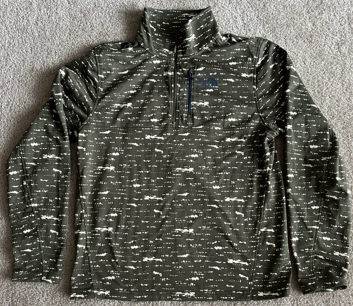 north face pullover jacket 1/4 Zip Lightweight Ol… - image 1