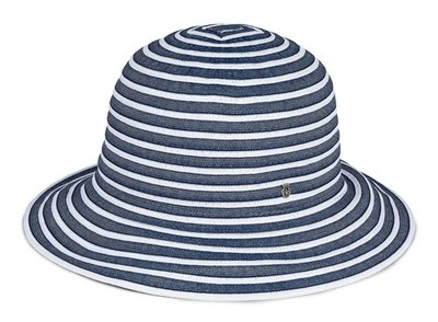 ROECKL Bardolino Hat Hut Classic Navy dunkelblau weiß Neu