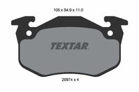 1 X Bremsbelagsatz BremsbeläGe Textar 2097401 FüR Renault 9
