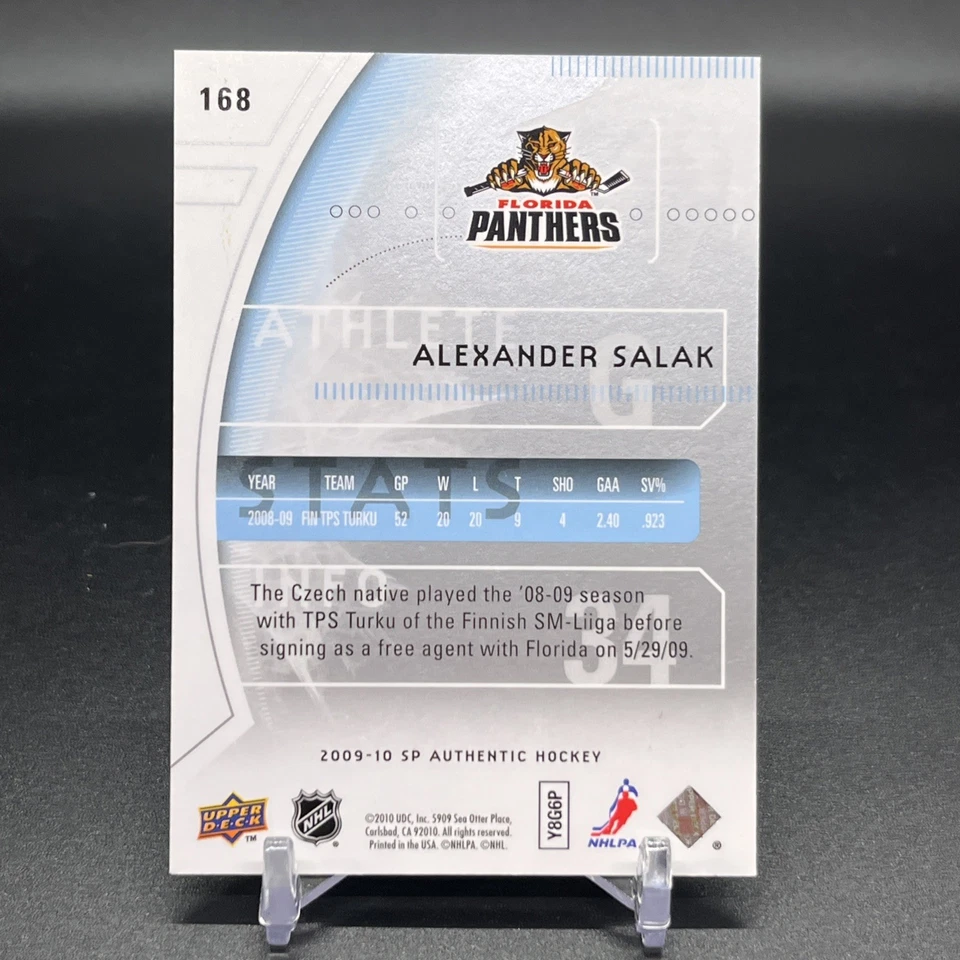 2009-10 SP Authentic - Future Watch Alexander Salak #168 /999 (RC) - Image 2 of 2