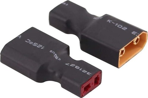 2 Paires Sans Fils XT30 à Deans T Plug Femelle Mâle Adaptateur Sans Fil Connecteur Pour RC FPV Drone Voiture Lipo NiMH Chargeur De Batterie ESC