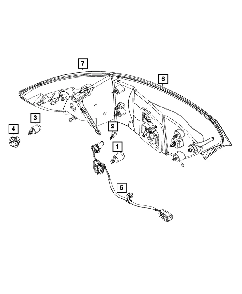 Bombilla Mopar genuina guardabarros delantero repetidor lateral exportación L002825W5W Foto 4 de 4