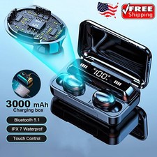 TWS Bluetooth Earbuds, Bluetooth 5.1 Headphones Wireless Immersive for Sports