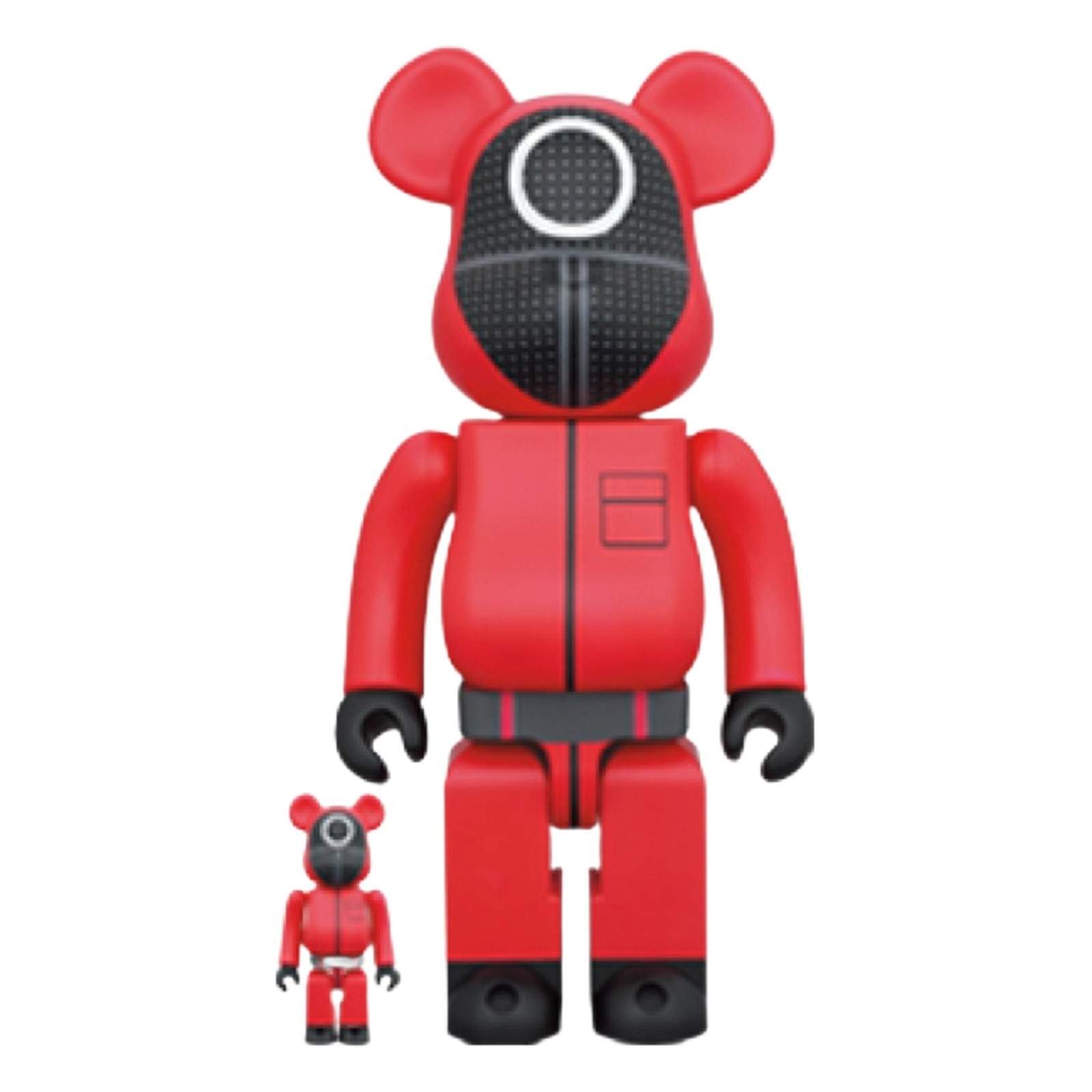 Bearbrick x Squid Game Guard Circle 100% & 400% Set Medicom Toy Be@rbrick Figure