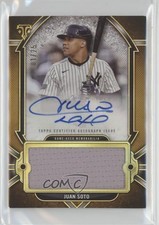 2024 Topps Triple Threads Single Jumbo Relics Gold /25 Juan Soto Auto 1s4s
