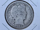 1908-O Barber Half Dollar Circulated 90% Silver