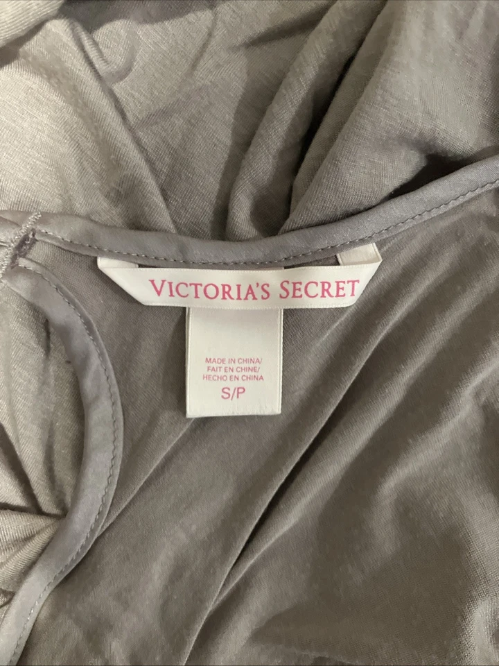 Camiseta sin mangas Victoria's Secret Cami Camisola Marrón Beige Satinado Modal Talla Pequeña Foto 3 de 3