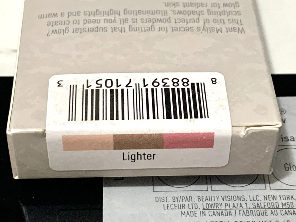 Sistema definidor facial Mally Shimmer Shape & Glow ~ encendedor ~ tamaño completo nuevo en caja (#WW4) Foto 4 de 4