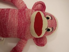 Sock Monkey Street Players Holding Corp. Pink And Red Stripe