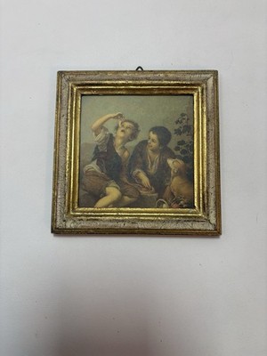 Small Print Of Bartolomé Esteban Murillo Title: Detail Children Eating a Pie