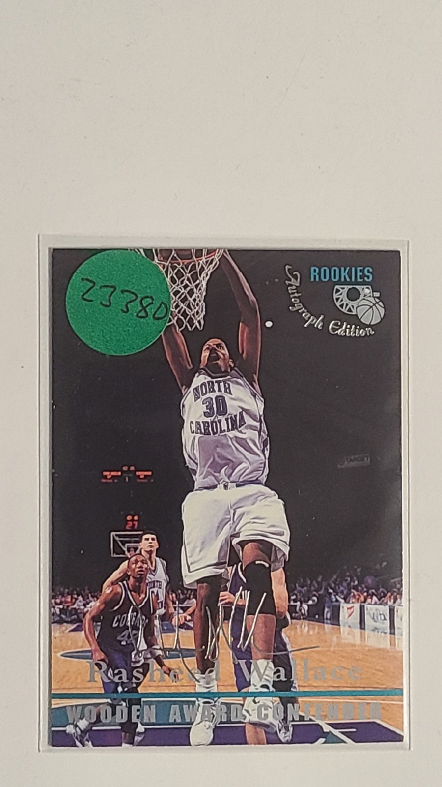 1995 Classic Rasheed Wallace Rookies Autograph Edition Silver Signatures #92 RC
