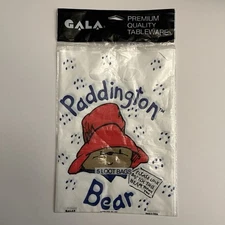 Paddington Bear Gala Birthday Party Favor Goodie Bags 5 Pc 1990 Very rare NOS