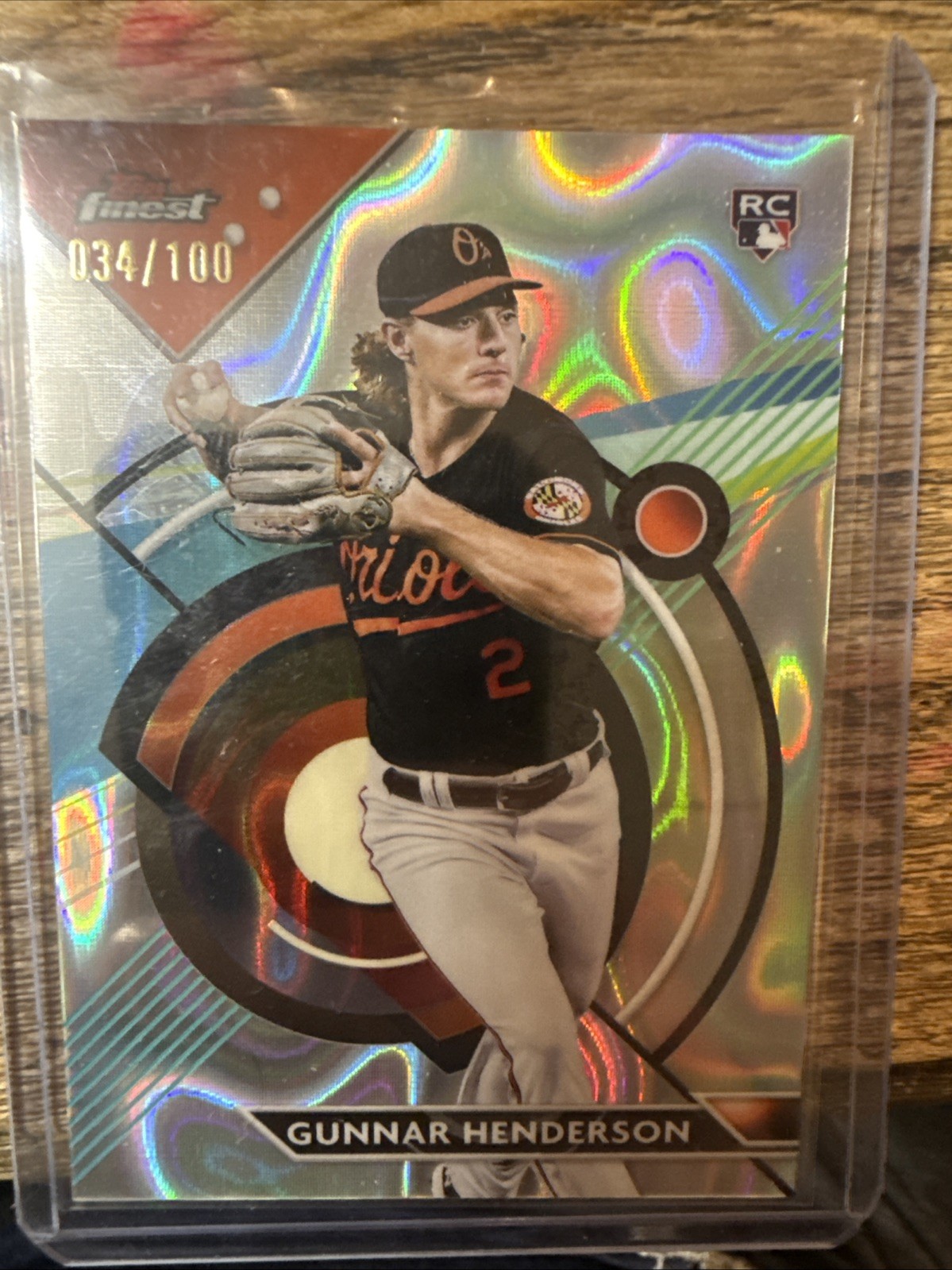 2023 Topps Finest - Gunnar Henderson #100 Lava Refractor /100 (RC)