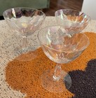 Set of Three Vintage Fostoria Shell Pearl Champagne / Sherbet Glasses — photo 6