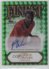 2024-25 Topps Finest Green Geometric Refractor 75/75 Patrick Williams Auto dq2