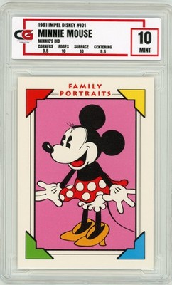 1991 Impel Disney Minnie Mouse # 101 GRADED CG 10 MINT