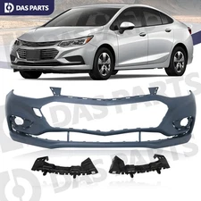 Bumper Cover Fascia w/Support Bracket Front For Chevrolet Chevy Cruze 2016-2018