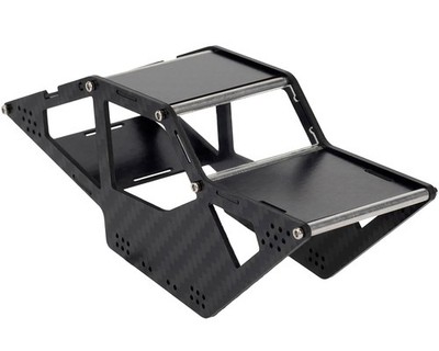 MEUS Racing SCX24 LCG Chassis Carbon Fiber Frame for Axial SCX24 C10 JLU Bronco