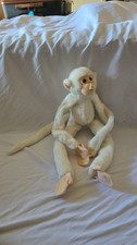 white  Monkey Plush Stuffed Animal Hanging Ho...