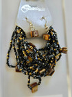 Multi Strand Beaded Bracelet and Earring Set - Abalone Mother of Pearl NEW — photo 7