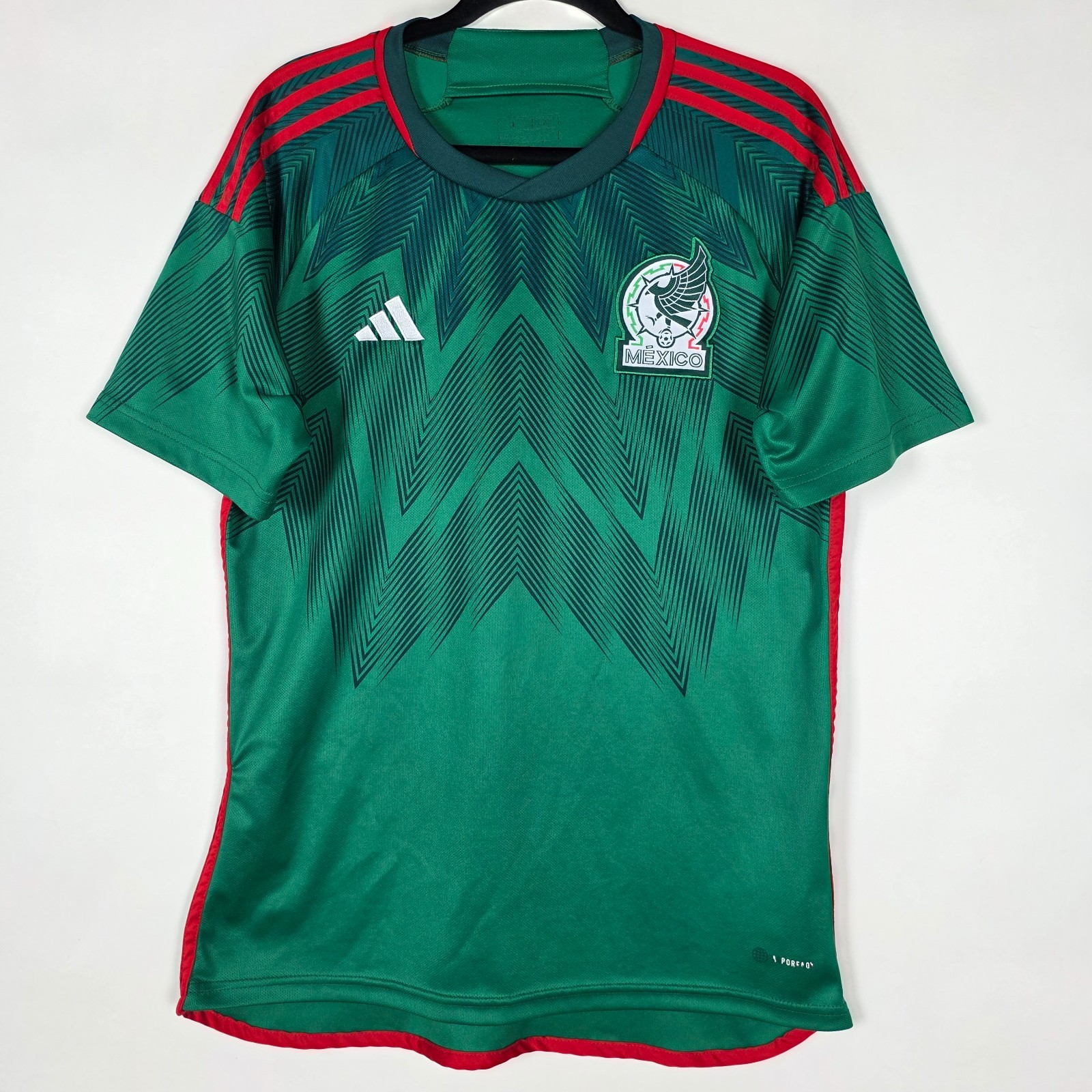 Adidas Mexico 2022 Soccer Football Mens Large Short Sleeve Green Jersey