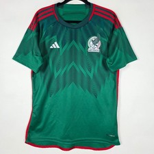 Adidas Mexico 2022 Soccer Football Mens Large Short Sleeve Green Jersey