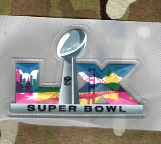 NFL 2025 SUPER BOWL LX 2/8/2026 SEAHAWKS vs PATRIOTS⭐PLASTIC⭐iron-on SB-60 PATCH
