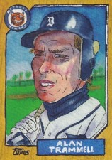 ALAN TRAMMELL TOPPS SHOEBOX TREASURES BY ANDY FRIEDMAN BASE TIGERS #70 2025 25