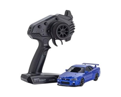 Kyosho Nissan Skyline GT-R R34 Metallic blau Mini-Z AWD KYO32658MB 