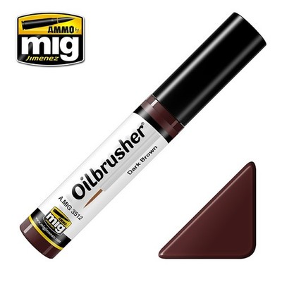 AMMO by Mig: Oilbrusher - Oil Paint & Precision Brush - Singles 40 Colors