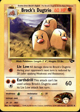 Brock's Dugtrio 22/132 - Rare - Pokémon Gym Challenge Unlimited - (LP) on eBay