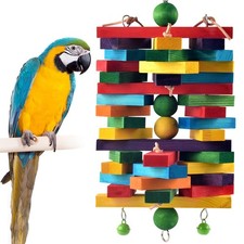 Extra Large Bird Parrot Toys for Macaws, African Grey, Parrots Multicolored N...