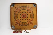 Vintage C.1930's Carrom Double Sided Style E No. 1 Archarena Game Board 28.5"