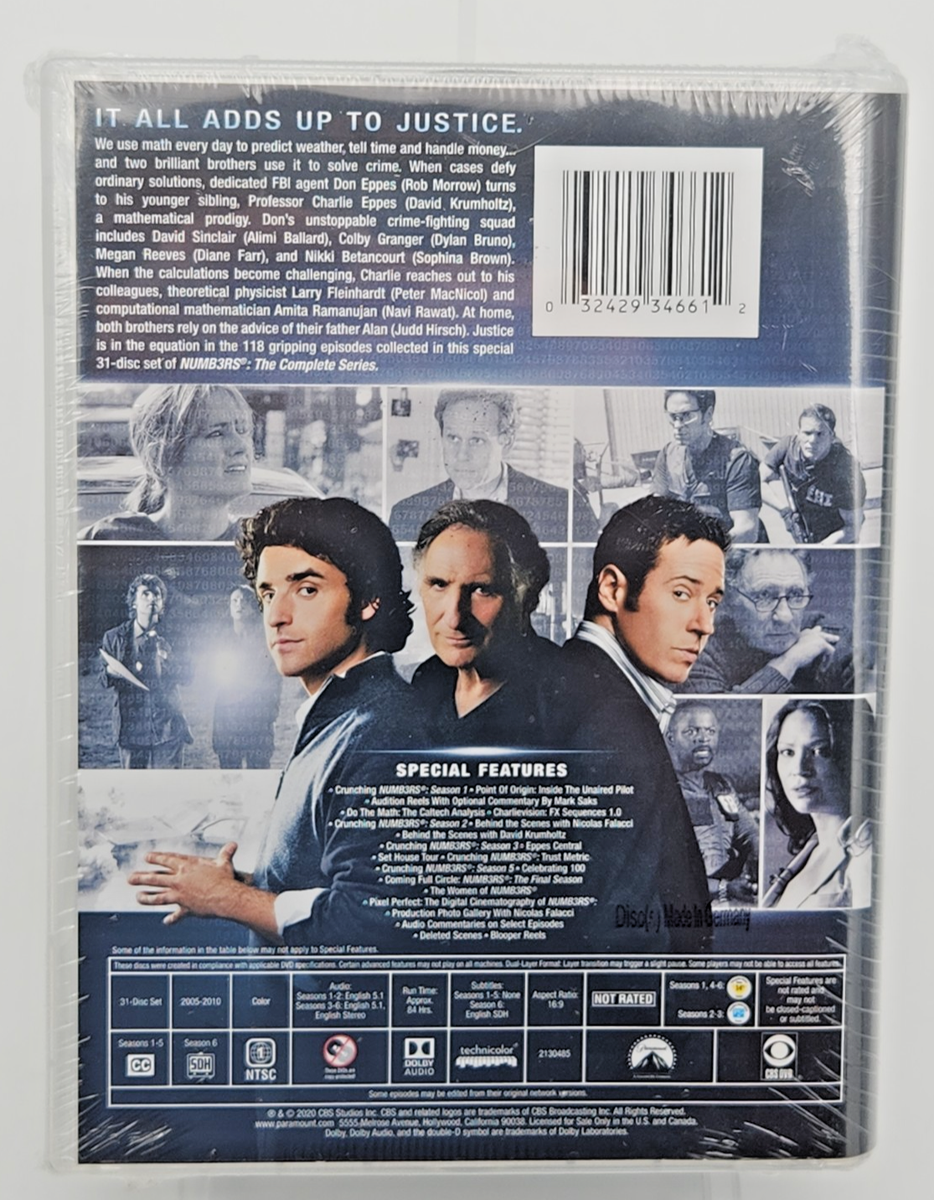 セル盤　DVD　ナンバーズ　NUMB3RS　シーズン全巻セット Yahoo!オークション - ナンバーズ NUMB3RS シーズン1 2 3 4 5
