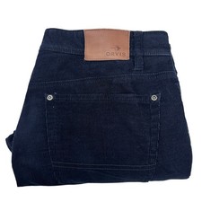 Orvis Mens 36x28 Navy Blue Corduroy 5 Pocket Cotton Blend Pants