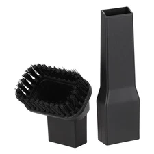 Flat Brush Anti-static Black Domestic Clean Attachment Dusting Nozzle Set