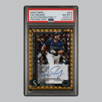 2025 Topps Series 2 Cal Raleigh 603 FoilFractor 1/1 Seattle