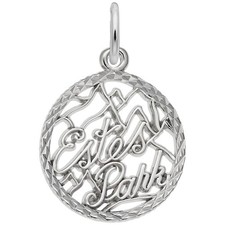 Estes Park Faceted Charm - Metal - Sterling Silver