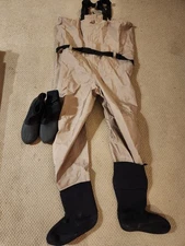 White River Fly Shop Fishing Chest Waders  Men’s XLS Sft Stcking Foot Sz 13 Boot