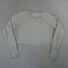 Athleta Activewear Sweatshirt Women Size XS Heather Grey Pullover Long Sleeve