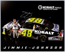 SIGNED 2008 Kobalt Tools #48 Jimmie Johnson NASCAR Hero Card