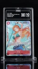 TAG 10 GEM MINT JAPANESE ONE PIECE 2022 NAMI OP01-016 ALT ART