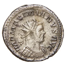 ROMAN EMPIRE - 290-294 AE Antoninianus - Maximian - Pax Holding Victory