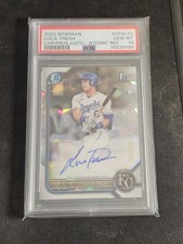 2022 Bowman Chrome Luca Tresh RC Auto Atomic Refractor /100 PSA 10