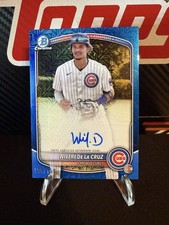  2025 Bowman Chrome Wilfri De La Cruz Cubs Blue Auto #BMA-WD /150 