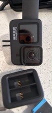 GoPro HERO9 Black Waterproof Action Camera Bundle w/ Grip, 2 Batteries, Case